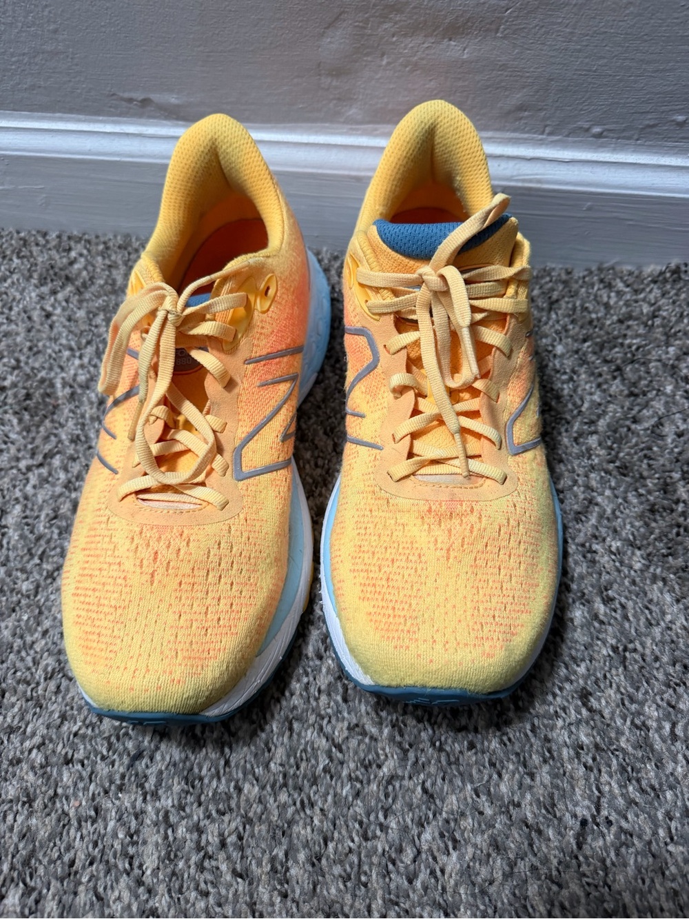 New Balance Yellow Orange Gradient Men’s Running Sneakers